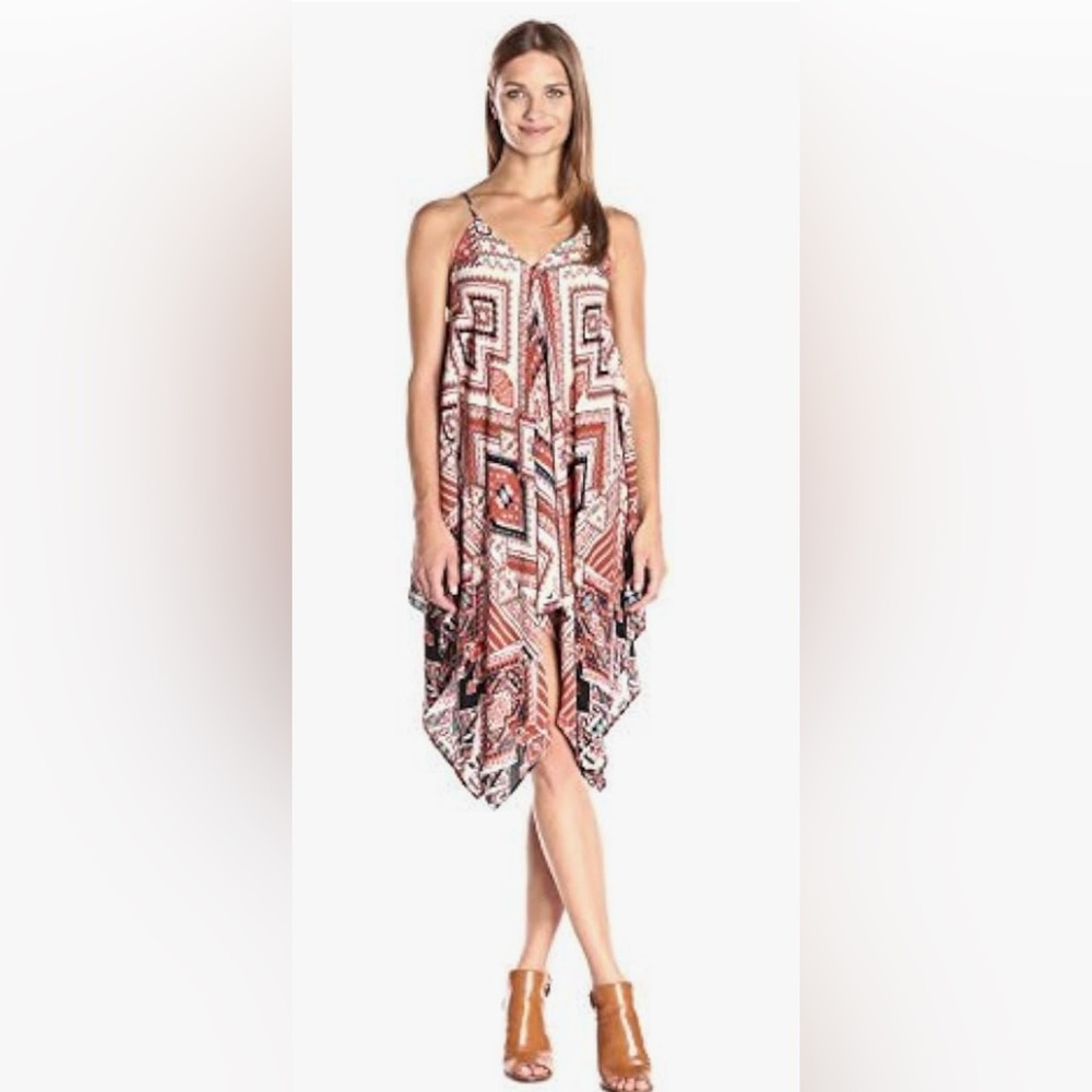Altar’d State Southwest Printed Sleeveless Handkerchief Dress Sz Medium